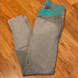 Gymshark Flex Leggings Light Grey/Blue WORN ONCE